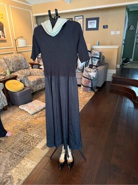 Taylor Black Maxi Dress with Short Sleeves